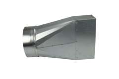 Adaptateur 220x80 mm au diamètre 150 mm pour gaine