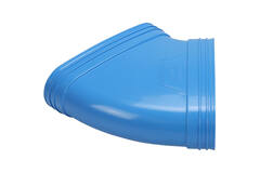 Wavin Ventiza bocht 45 graden PVC ovaal 235x80 mm horizontaal M/M