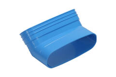 Wavin Ventiza bocht 45 graden PVC ovaal 235x80 mm verticaal M/S