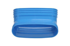 Wavin Ventiza bocht 45 graden PVC ovaal 195x80 mm verticaal M/M