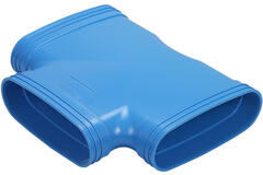 Wavin Ventiza T-stuk 90 graden PVC ovaal 195x80 mm M/M/M