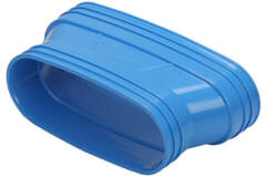Wavin Ventiza verloop PVC ovaal 235x80mm naar 195x80 mm M/M