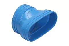 Wavin Ventiza verloop PVC ovaal 195x80 mm naar 125 mm M/M