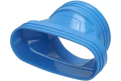 Wavin Ventiza verloop PVC ovaal 235x80 mm naar 160 mm M/M