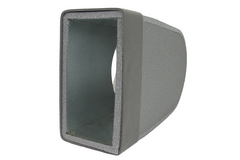 Thermoduct lepe hoekstuk enkel symetrisch 220x80 mm naar diameter 160 mm