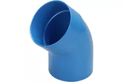 Wavin Ventiza bocht 45 graden PVC rond met diameter 80 mm M/S