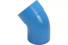 Wavin Ventiza bocht 45 graden PVC rond met diameter 80 mm M/S