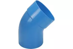 Wavin Ventiza bocht 45 graden PVC rond met diameter 80 mm M/S