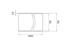 Wavin Ventiza kanaal 1,5 m PVC rond 125 mm S/S