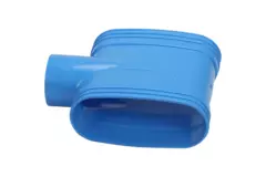 Wavin Ventiza T-stuk PVC ovaal 195x80 mm M/M/S