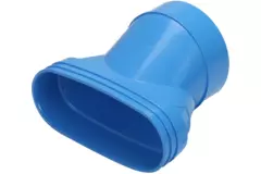Wavin Ventiza verloop PVC ovaal 195x80 mm naar 125 mm excentrisch M/S