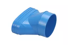 Wavin Ventiza verloop PVC ovaal 195x80 mm naar 125 mm excentrisch M/S