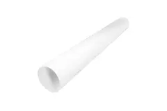 Buis wit diameter 125mm - lengte 1 meter RAL 9010