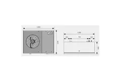 LG Therma-V Monobloc warmtepomp R290 1 fase 7,0 kW