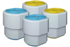 ClimaConnect vibratiekit 1.2 blauw/geel, met veer, voor units tot 80 KG