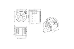 Buisventilator 560 mm mixed flow ETALINE - EL 560 EC K01