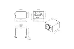 Buisventilator 315mm geïsoleerd - ISOR 315 EC K 01