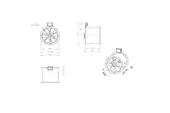 Ventilateur axial de 400 mm pour gaz de combustion F300- AL 400 D2 F3 01 CFG