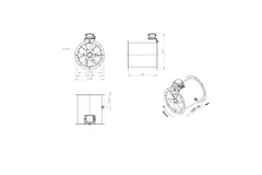 Ventilateur axial de 315 mm - AL 315 D4 01 CFG