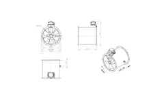 Axiaal 355 mm kanaalventilator - AL 355 D2 02 CFG