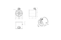 Ventilateur axial de 355 mm - AL 355 D42U 01 CFG