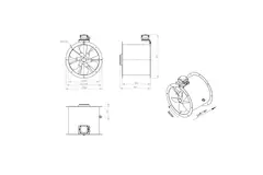 Axiaal 400 mm kanaalventilator - AL 400 D42U 01 CFG