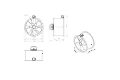 Ventilateur axial 710 mm - AL 710 D84U 01 CFG