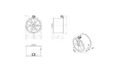 Ventilateur axial de 630 mm - AL 630 D6 02 CFG