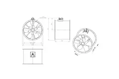Ventilateur axial de 800 mm - AL 800 D4 04 CFG
