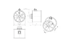 Ventilateur axial de 800 mm - AL 800 D4 06 CFG