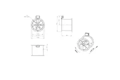 Ventilateur axial de 400 mm pour gaz de combustion F400 - AL 400 D2 F4 02 CFG