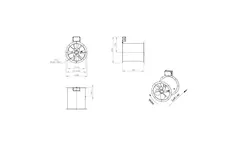 Axiaal 315 mm kanaalventilator rookgas F300- AL 315 D2 F3 03 CFG