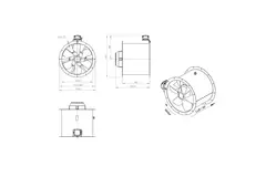 Axiaal 500 mm kanaalventilator - AL 500 D2 03 CFG