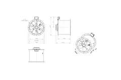 Ventilateur axial de 500 mm pour gaz de combustion F300- AL 500 D2 F3 03 CFG