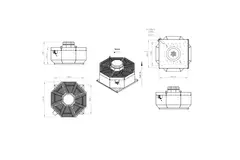 Ventilateur de toit vertical en métal - DVL 560 D4 RK 02