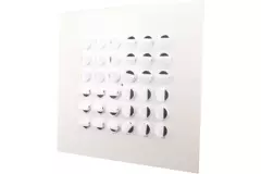 Multinozzle plafondrooster 596x596 mm - MN16 RAL9016