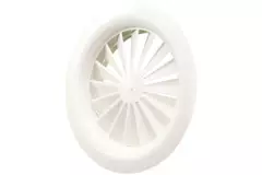 Diffuseur à jet hélicoïdal rond 125mm vis centrale - SWR 125 RAL 9016