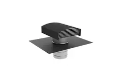 Terminal de toit Econox CTM 250 mm aluminium anthracite avec couvercle