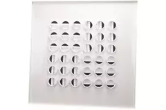 Multinozzle plafondrooster 596x596mm - MN48 RAL9010