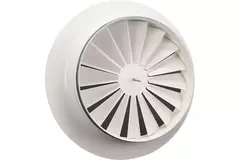 Diffuseur à jet hélicoïdal rond 125mm vis centrale - SWR 125 RAL 9016