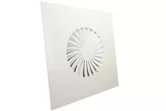 Wervelrooster vaste lamellen  500mm vierkant - SWS500 RAL9010