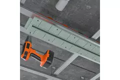 Ergovent instucbaar frameloos lijnrooster 1000 mm met aansluitdiameter 90 mm - profiel