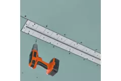 Ergovent instucbaar frameloos lijnrooster 600 mm met aansluitdiameter 75 mm - profiel