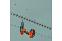 Ergovent instucbaar frameloos lijnrooster 1000 mm met aansluitdiameter 75 mm - standaard