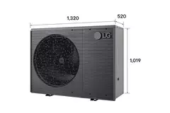 LG Therma-V Monobloc S warmtepomp R32 3 fase 16,0 kW