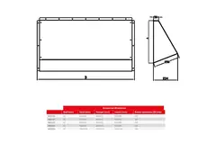 Capot de protection contre les intempéries Maxivent pour M4523 horizontal low profile - HD