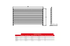 Maxivent by Econox lamellenrooster voor M4516 horizontaal - LV