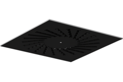 Wervelrooster staal met verstelbare deflectoren – 500x500 mm – RAL 9005