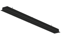 Diffuseur de ligne aluminium avec 4 lames orientables - 2000 mm - RAL 9005