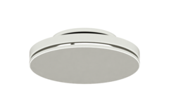 Plafondrooster staal met ronde uitblaas – 125 mm – RAL 9010